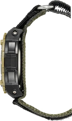 Vista 2 de Armitron Sport Reloj digital con correa de nailon para hombre, 408318, NegroVerde oscuro, Digital