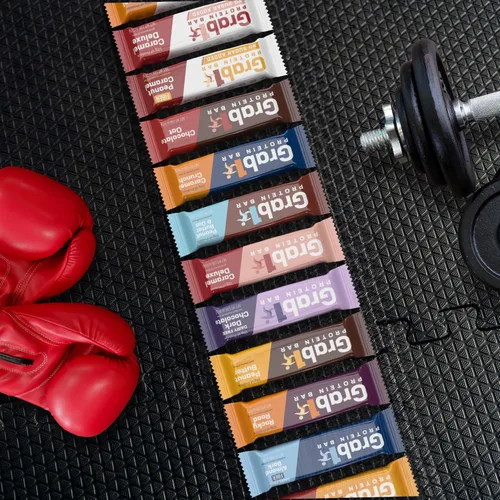 Vista 7 de Grab1 Barras de proteína sin lácteos recubiertas en rico chocolate negro 0.51 onzas de proteína (paquete de 2 – 10 barras) controla el hambre