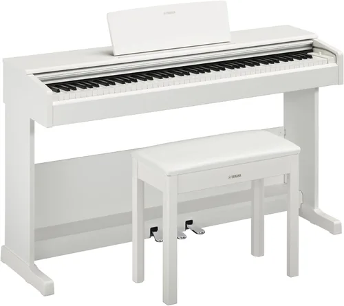 Vista 12 de Yamaha Arius Series - Piano vertical digital delgado, gran sonido, teclado compacto con peso, negro (YDPS35B) Teclado compacto con peso, negro