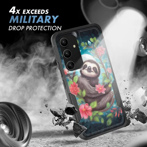 Vista 769 de Funda para Galaxy A14 5G, resistente de doble capa híbrida de policarbonato duro, goma suave, a prueba de golpes, funda protectora resistente