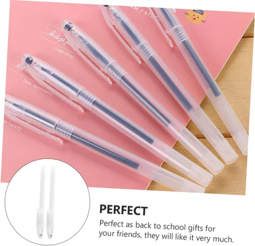 Vista 5 de Paquete de 100 tubos ergonómicos y ligeros compatibles con recambios de tinta de gel para escuela, oficina y papelería de estudiantes