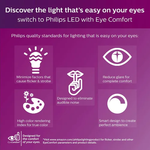 Vista 5 de Philips LED 466599 - Bombilla LED (60 W, equivalente del atardecer al amanecer, A19)