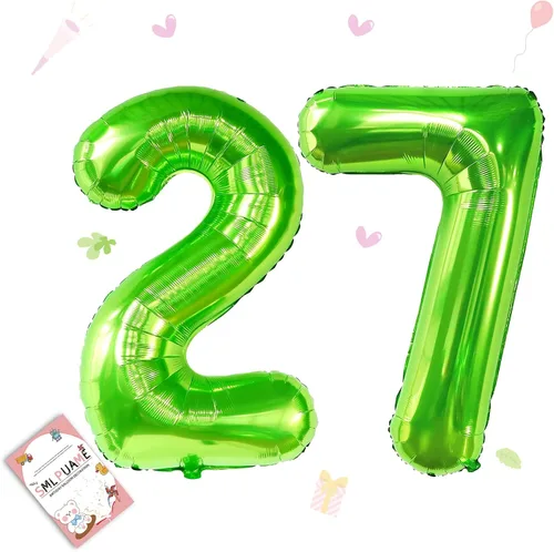 Vista 153 de Globos grandes de 40 pulgadas de números del 0 al 9, globos numéricos para decoración de fiesta de cumpleaños, globos de helio de aluminio