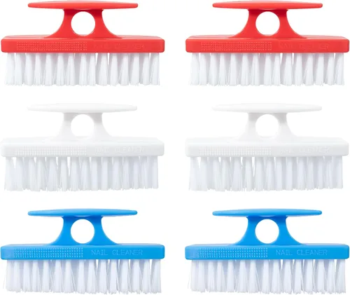 Vista 22 de Superio Cepillo de uñas para limpiar uñas, dedos de pies y pies, cepillo rígido multiusos, color azul