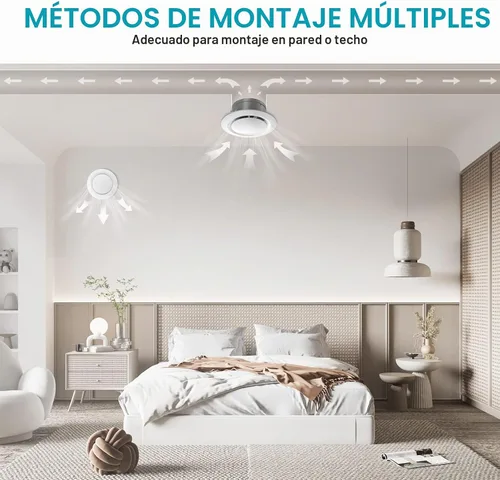 Vista 7 de HG Power Cubiertas de Ventilación de Aire de 3 Pulgadas, Ventilación de Sofito Ajustable de ABS, Difusor de Techo Redondo para Sala de Estar