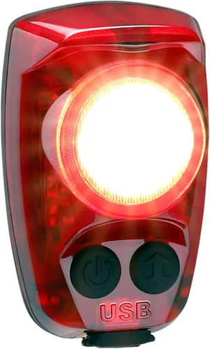 Vista 8 de Cygolite Hotshot Pro - Modelos de luz trasera de bicicleta de 200 y 150 lúmenes, estilos de montaje duro y flexible, 6 modos de noche y día
