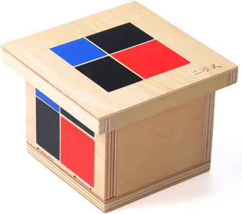 Vista 6 de Cubo binomial Montessori, juguetes de matemáticas Montessori