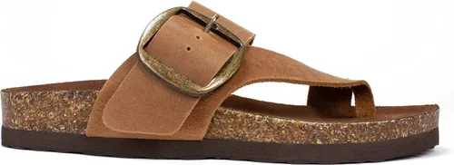 Vista 3 de WHITE MOUNTAIN Sandalia Harley con plantilla para mujer, Blanco