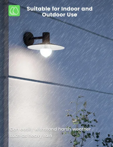 Vista 5 de OHLUX Bombillas con sensor de movimiento equivalente a 13 W y 120 W, bombilla de seguridad activada por movimiento del atardecer al amanecer