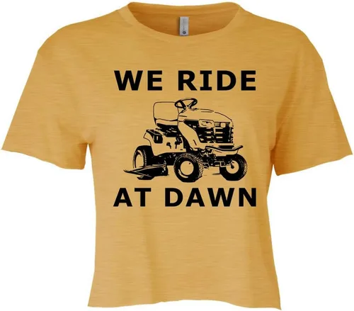 Vista 13 de Cute Women's Screen Printed Crop Tee, Shirts With Sayings, Heather Gray or Gold
