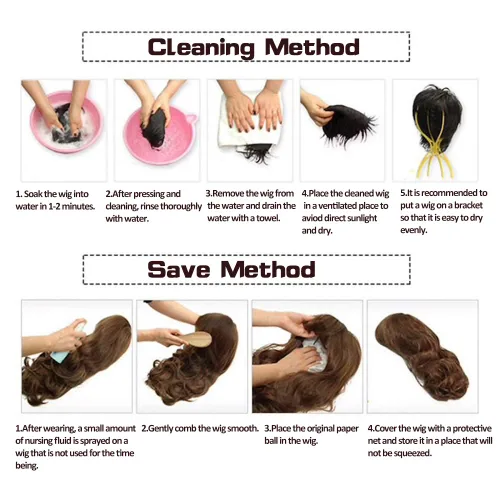 Vista 4 de Pelucas largas rizadas onduladas negras para mujer, parte lateral, aspecto natural, sintética, para cosplay, resistente al calor, peluca de repuesto