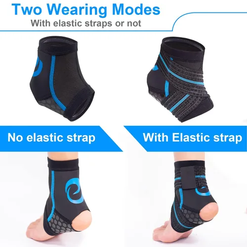Vista 4 de Nvorliy AquaFlex Pro Tobillera de compresión para natación, acuático, vela, buceo, surf, remo, kayak y recuperación de lesiones, apoya a mujeres