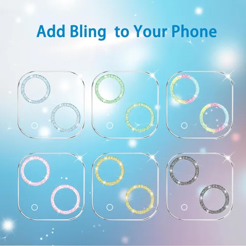 Vista 72 de Dengduoduo Paquete de 3 protectores de lente de cámara de vidrio templado para iPhone 15 de 6.1 pulgadas y para iPhone 15 Plus de 6.7 pulgadas