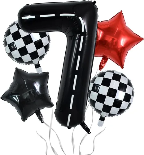Vista 47 de Globos de números grandes, negros, de 40 pulgadas