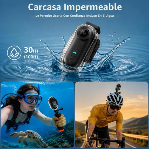 Vista 10 de JETO Mini cámara corporal HD 1080P, cámara portátil, clip giratorio de 360° y clip magnético, gran angular de 150°, 32G, funda impermeable