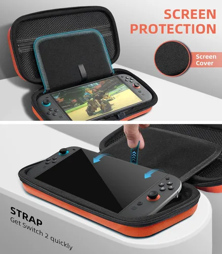 Vista 23 de TiMOVO Carrying Case for Nintendo Switch 2 (2025), Large Capacity Protective Hard Shell Portable Travel Case Pouch for Switch 2, with 10 Game Card