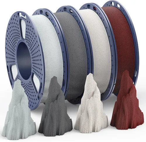 Vista 24 de SUNLU - Filamento PLA mate de 1/16 pulgadas para impresora 3D, carrete compatible con filamento de repuesto Bambulab, de 2.2 libras, textura