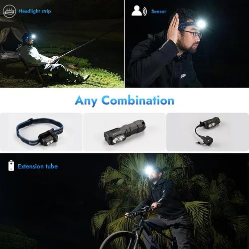 Vista 5 de WUBEN E7 Mini Linternas Recargables de 1800 Lúmenes con Imán - Linterna EDC Súper Brillante de 6 Modos, LED Recargable USB-C; Linterna de Bolsillo