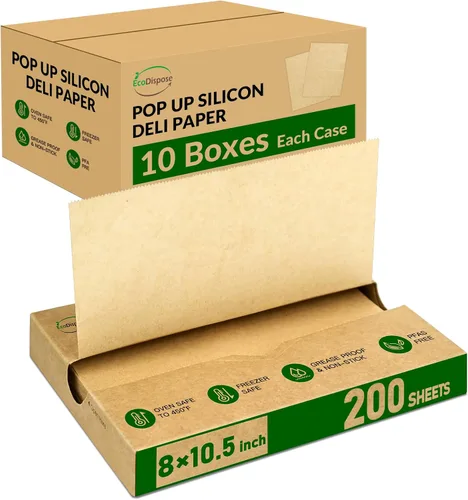 Vista 8 de EcoDispose 2000 hojas de papel precortadas de 6 x 10.5 pulgadas, color Blanco