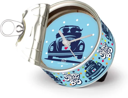 Vista 12 de Brisa VW Collection - Reloj de mesa Volkswagen, reloj magnético, MyClock también personalizable, regalo de fotos en autobús T1, escarabajo, diseño