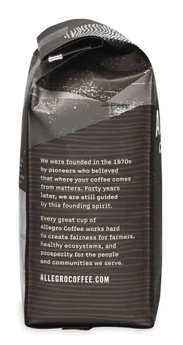 Vista 8 de Allegro Coffee Rainforest Blend Café molido, caramelo, 12 onzas
