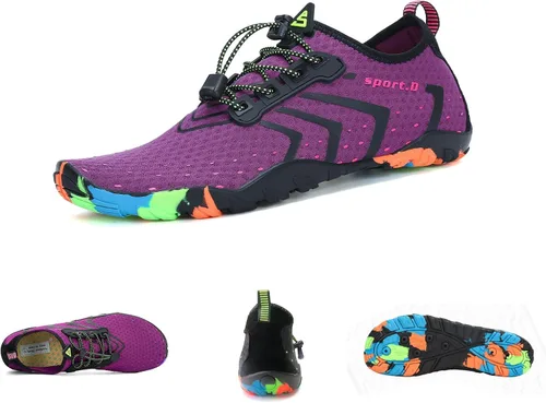 Vista 6 de Kararao Mens Womens Water Shoes Quick Dry Swim Shoes Beach Shoes Pool Surfing Aqua Sports