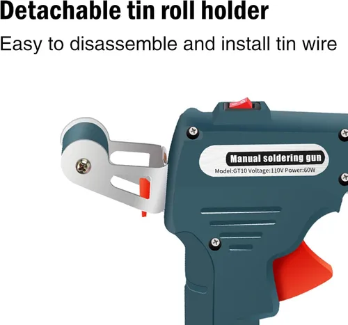 Vista 2 de Soldador de hierro multifunción, pistola de soldadura automática de mano, pistola de soldadura eléctrica para reparación de soldadura con una sola