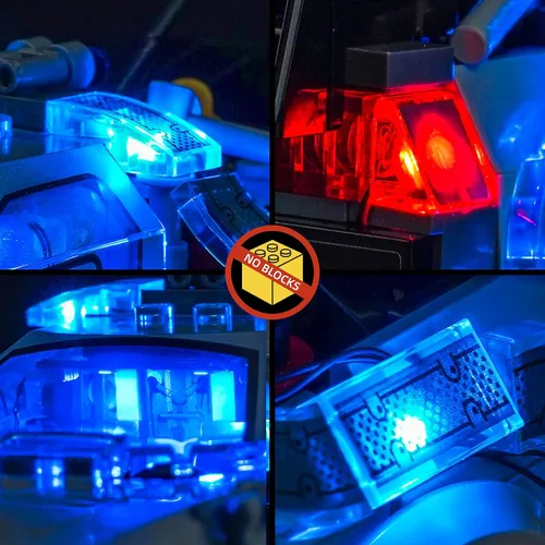 Vista 5 de BrickBling Luz compatible con Lego Time Machine de Regreso al Futuro