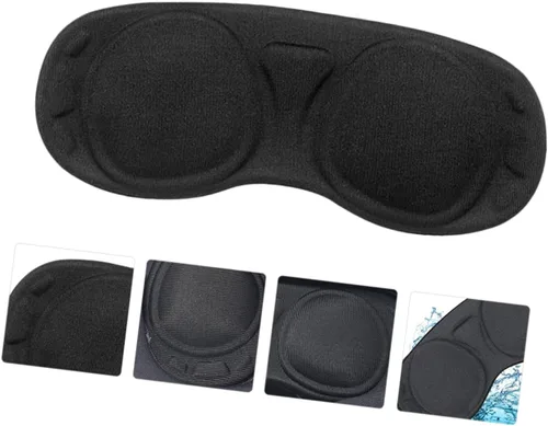Vista 7 de Mikikit 2 pcs Vr Portable Lens Game Soft Virtual rift Anti- Compatible rift Rift Cover Black Scratch- Washable Sponge for Reality S Proof