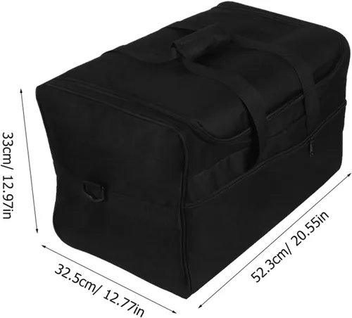 Vista 2 de Bolsa de tambor resistente con diseño simple de cremallera, bolsa de tambor de tela Oxford para cajón y accesorios, conveniente estuche