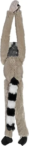 Vista 4 de Wild Republic Ecokins - Lémur colgante con cola de anillo, animal de peluche, 22 pulgadas, regalo para niños, juguete de peluche, hecho de botellas