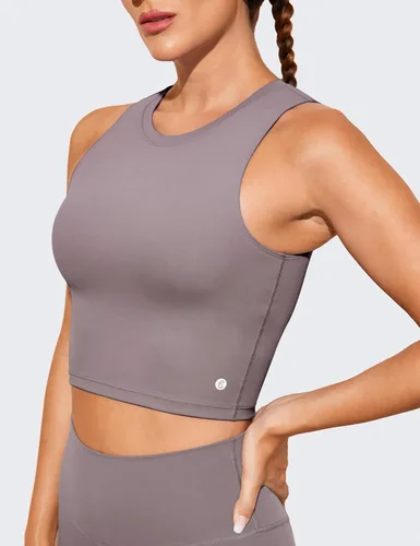 Vista 2 de Natural Feelings - Sujetadores deportivos sin mangas, con relleno extraíble, para mujer ombligueras para yoga, entrenamiento, correr