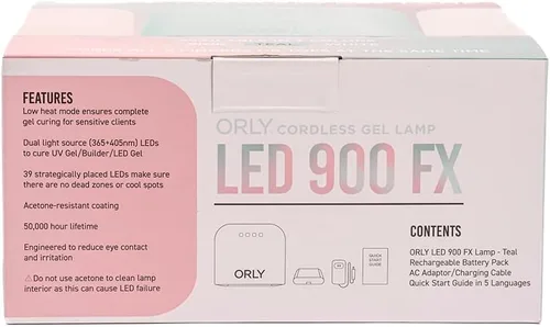Vista 4 de ORLY Lámparas de gel inalámbricas para curar esmalte de uñas de gel Lámpara LED para uñas (azul)