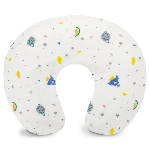 Vista 10 de Hooyax Funda de almohada de muselina para lactancia, suave y transpirable, funda de almohada para madres lactantes, funda de almohada elástica Azul