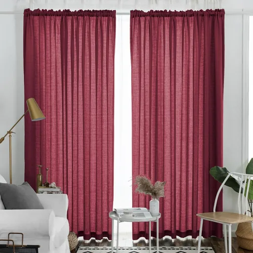 Vista 72 de Melodieux Cortinas de Niveles Semitraslúcidas Negras de 24 Pulgadas de Largo para Cocina, Cafetería, Dormitorio, Ventanas Pequeñas, Aspecto de Lino