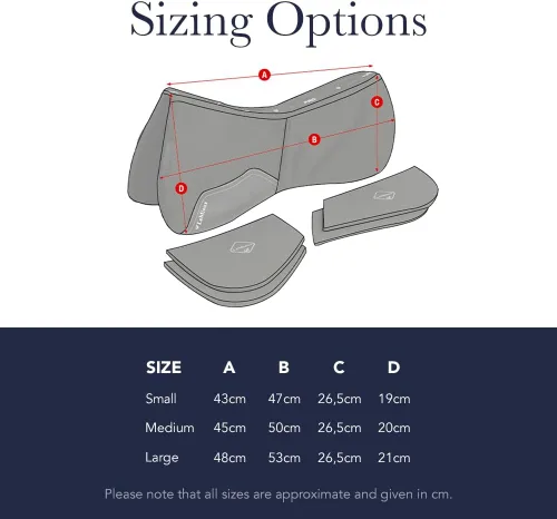 Vista 6 de LeMieux Half Saddle Pad - Almohadillas de sillín inglesas para caballos - Equipos y accesorios de equitación ecuestre