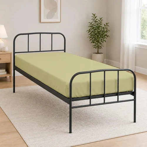 Vista 25 de Sábana bajera ajustable de tamaño para catre de 30" x 75", 100% algodón egipcio, perfecta para literas de campamento/casas rodantes/camas de Gris