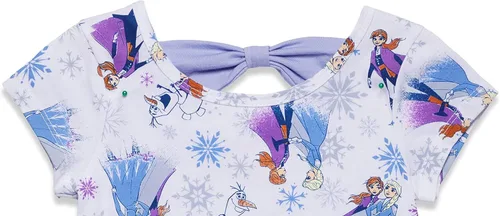 Vista 7 de Disney Minnie Mouse Princess Ariel Elsa Girls Crossover Tank Top Dolphin Active and French Terry Shorts Infant to Big Kid
