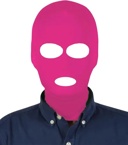 Vista 15 de Máscara facial completa unisex de 3 agujeros, elástica, transpirable, para Halloween, disfraz de cosplay, capucha Zentai