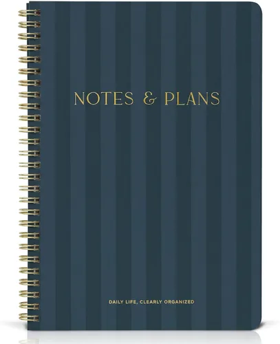Vista 13 de ZICOTO Hermoso planificador diario y cuaderno con horario por hora, bloc de notas estético en espiral para organizar fácilmente tus tareas y citas