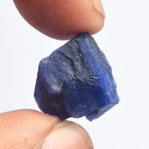 Vista 2 de Zafiro azul crudo 9.00 Ct Cristal curativo, Piedra preciosa natural de cristal de zafiro en bruto, Gema, azul