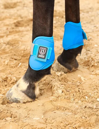 Vista 7 de Harrison Howard Botas de Tendón para Caballo Frente Abierto/Bota de Menudillo para Caballo Botas Protectoras para Salto, Equitación en Senderos