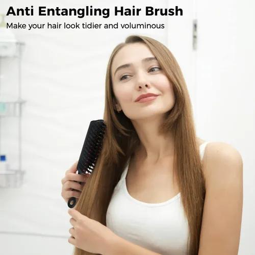 Vista 2 de Paquete de 100 cepillos para el cabello, cepillos antienredos para el cabello, peines de masaje antiestáticos, peines de plástico desechables