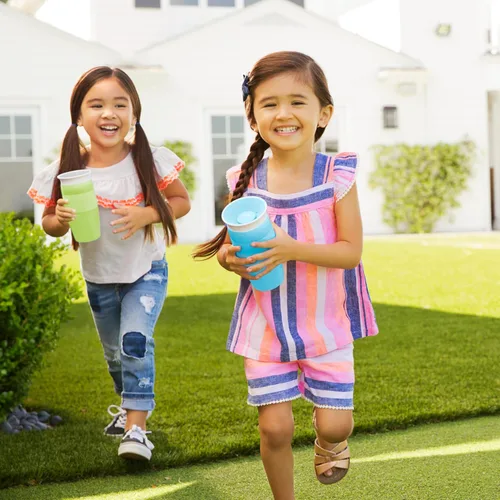 Vista 5 de Munchkin® Miracle® 360 - Vaso para beber para niños pequeños, a prueba de derrames, 14 onzas, azul