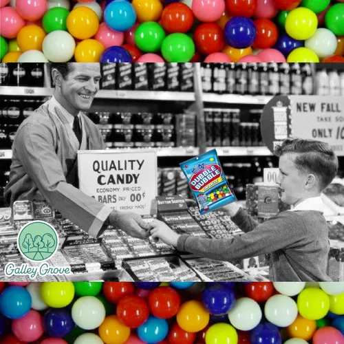 Vista 6 de Recargas de máquina de chicles mini Dubble Bubble 4.4 oz bolsa (paquete de 2), chicle de sabor a fruta surtido de 1/2 pulgada 13mm, paquete