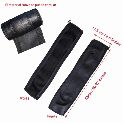 Vista 3 de Funda para manija de cochecito, funda de mango, barra de agarre, reemplazo, compatible con BBZ Yoya Reposabrazos de cochecito Accesorios de barra