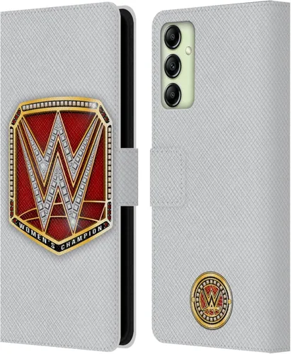 Vista 50 de Head Case Designs Officially Licensed WWE Cruiserweight Champion Title Belts Leather Wallet Case Compatible with Samsung Galaxy A07 4G Campeón