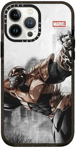 Vista 53 de CASETiFY Funda para iPhone Air, compatible con MagSafe Marvel VS CoLab Protección contra caídas de grado militar 4x de 8.2 pies Funda Capitán