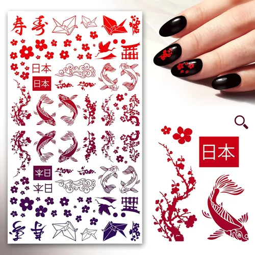 Vista 4 de Adhesivos para uñas (5 hojas) FLONZNAIL Just Watercolors Dots
