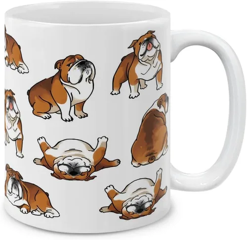 Vista 10 de MUGBREW Taza de café de cerámica con posturas divertidas de pastor australiano, 11 onzas Pastor australiano Posturas divertidas y juguetonas